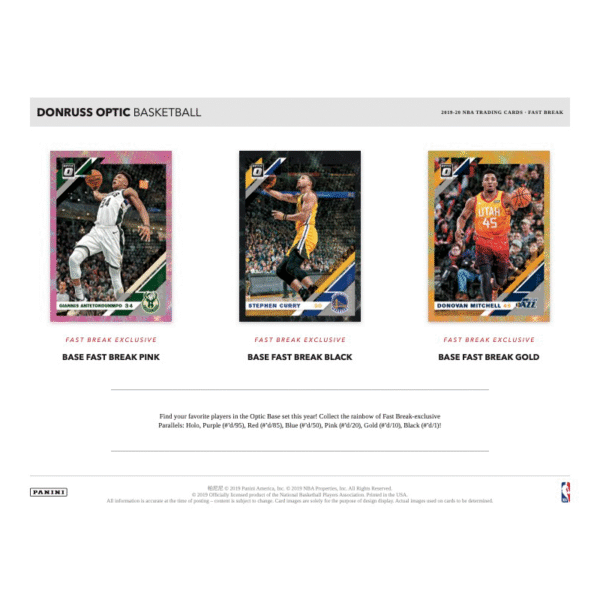 2019/20 Panini Donruss Optic Basketball Fast Break Box - Image 4
