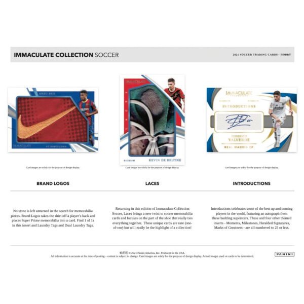 2021 Panini Immaculate Soccer Hobby Box - Image 3