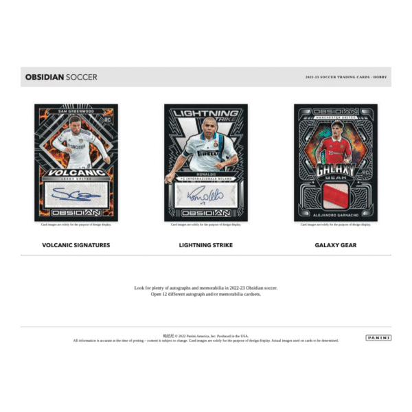 2022/23 Panini Obsidian Soccer Hobby Box - Image 4