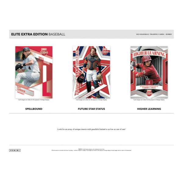 2023 Panini Elite Extra Edition Baseball Hobby 20 Box Case - Image 5
