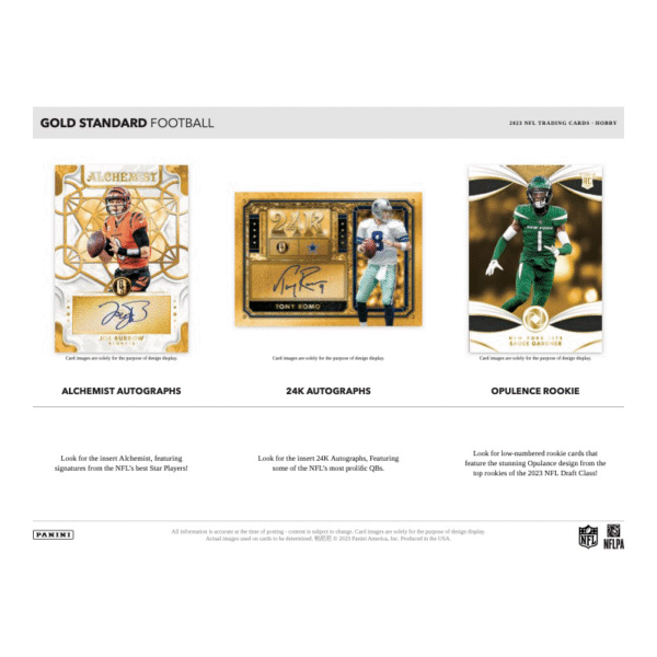 2023 Panini Gold Standard Football Hobby Box - Image 3