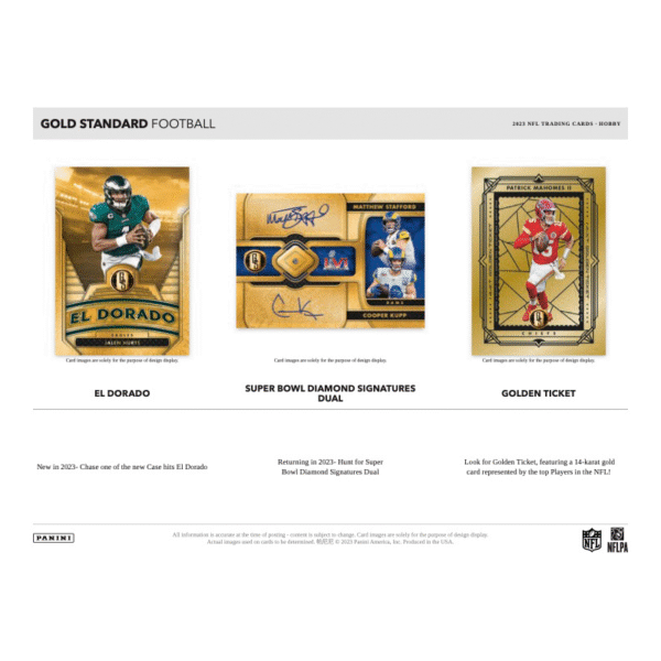 2023 Panini Gold Standard Football Hobby Box - Image 4