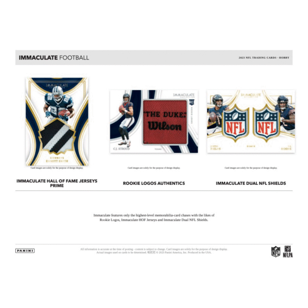 2023 Panini Immaculate Football Hobby Box - Image 4