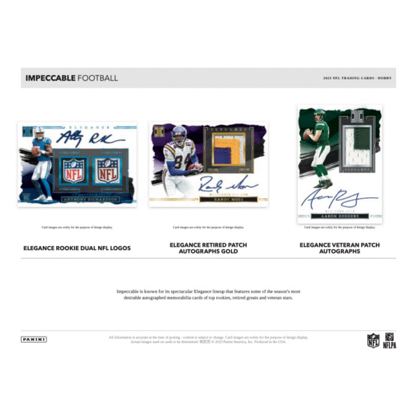 2023 Panini Impeccable Football Hobby Box - Image 4
