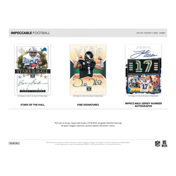 2023 Panini Impeccable Football Hobby Box - Image 5