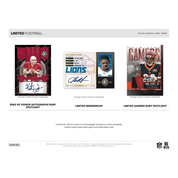 2023 Panini Limited Football Hobby Box - Image 5