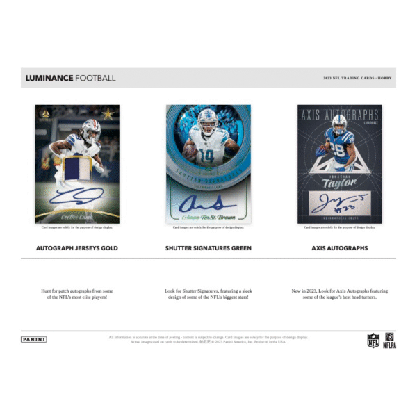 2023 Panini Luminance Football Hobby Box - Image 3