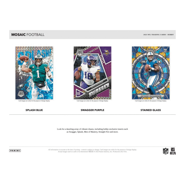 2023 Panini Mosaic Football Hobby Box - Image 3