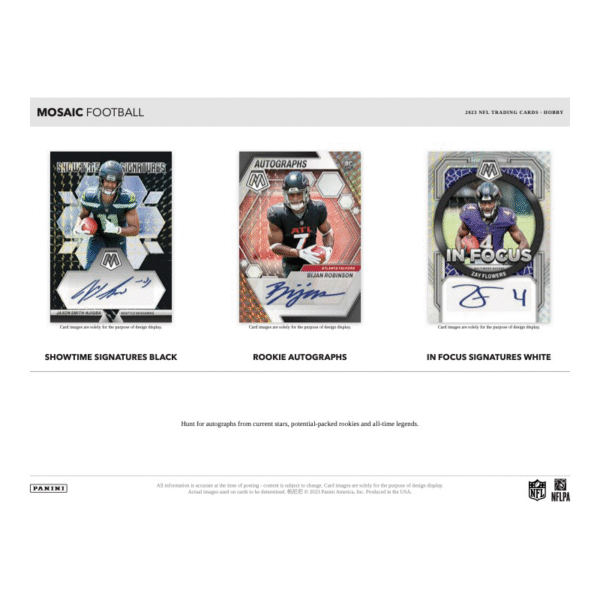 2023 Panini Mosaic Football Hobby Box - Image 4