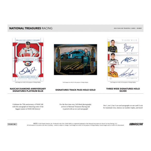 2023 Panini National Treasures Racing Hobby 4 Box Case - Image 2