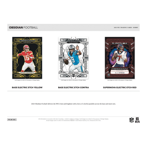 2023 Panini Obsidian Football Hobby Box - Image 2