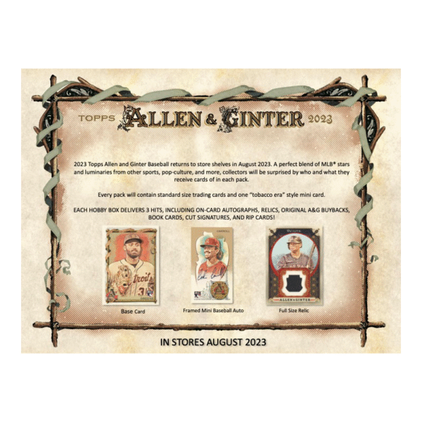 2023 Topps Allen & Ginter Baseball Hobby 12 Box Case - Image 3