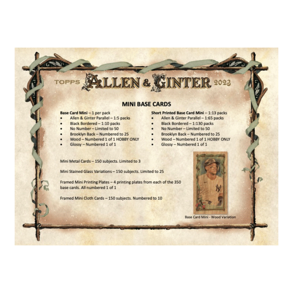 2023 Topps Allen & Ginter Baseball Hobby 12 Box Case - Image 2