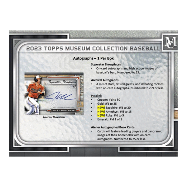 2023 Topps Museum Collection Baseball Hobby Box - Image 3