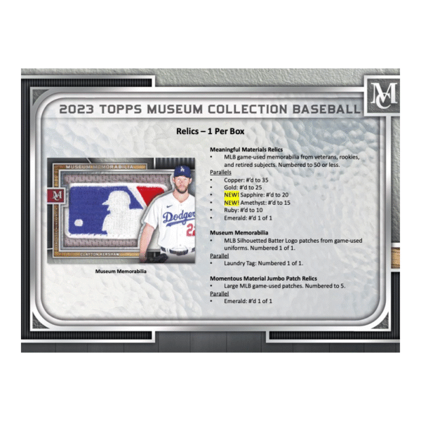 2023 Topps Museum Collection Baseball Hobby Box - Image 7