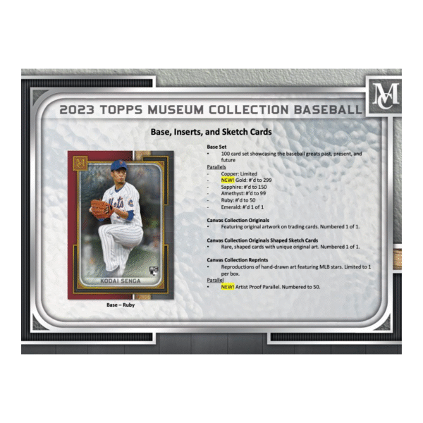 2023 Topps Museum Collection Baseball Hobby Box - Image 10