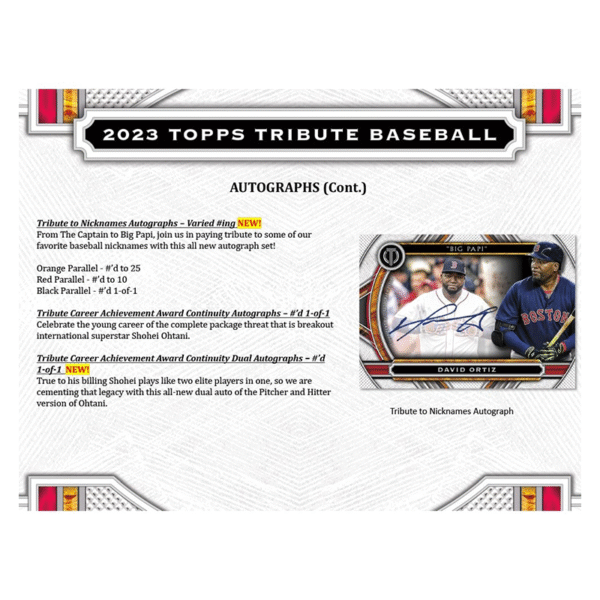 2023 Topps Tribute Baseball Hobby Box - Image 7