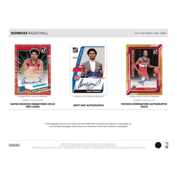 2023/24 Panini Donruss Basketball Hobby Box - Image 2