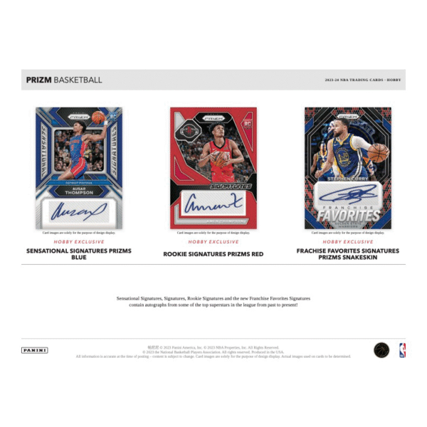 2023/24 Panini Prizm Basketball Hobby Box - Image 2