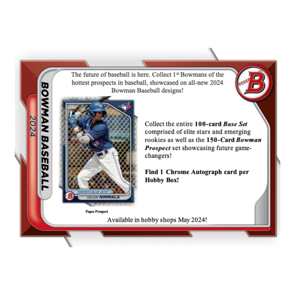 2024 Bowman Baseball Hobby Box - Image 2