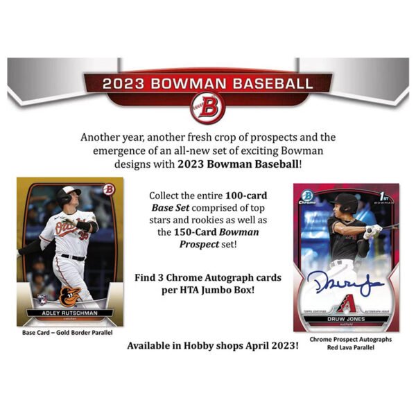 2023 Bowman Baseball Jumbo Box - Image 2