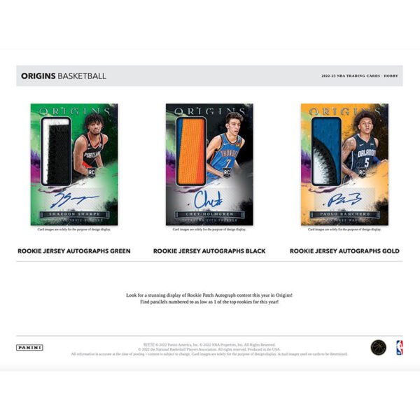 2022/23 Panini Origins Basketball Hobby Box - Image 2