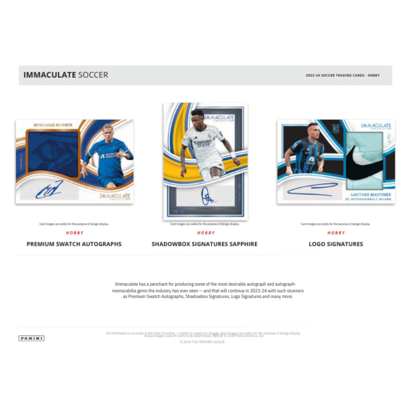 2024 Panini Immaculate Soccer Hobby Box - Image 4