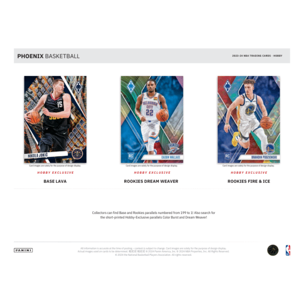 2023/24 Panini Phoenix Basketball Hobby Box - Image 3
