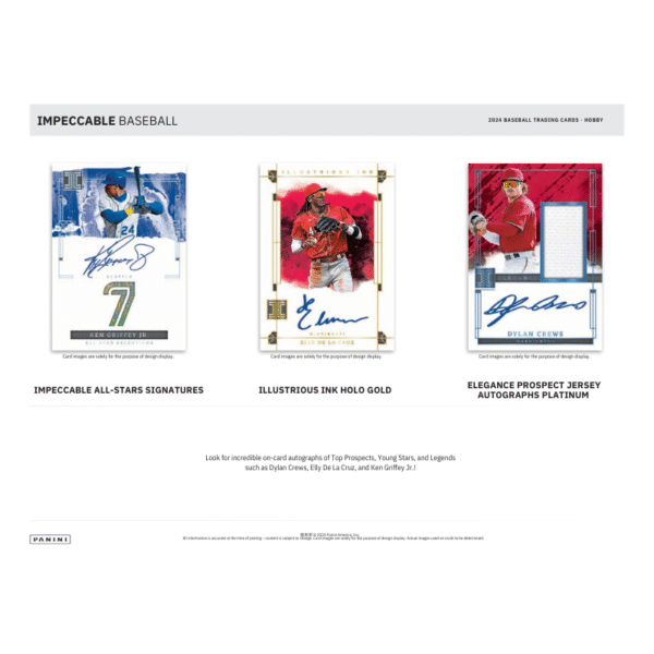 2024 Panini Impeccable Baseball Hobby Box - Image 3