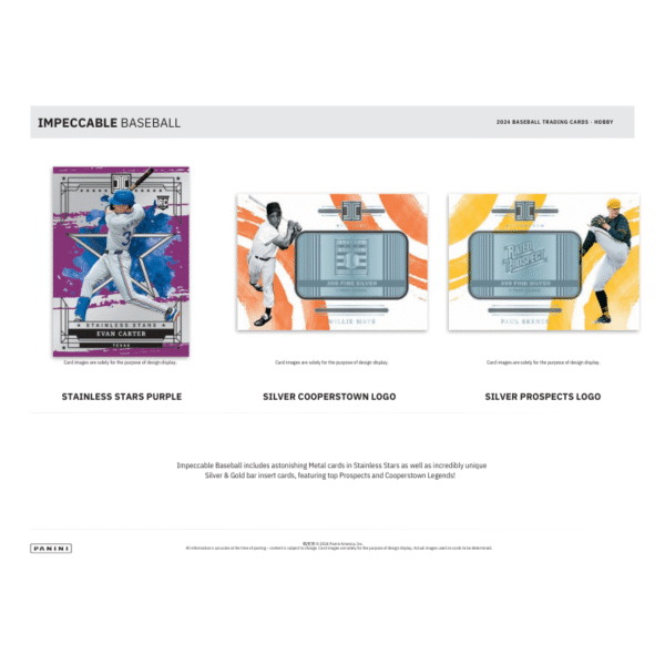 2024 Panini Impeccable Baseball Hobby Box - Image 5