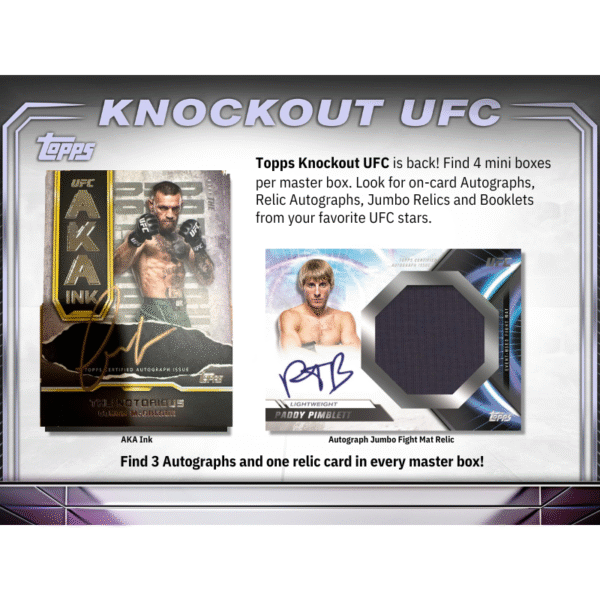 2024 Topps UFC Knockout Hobby Box - Image 3