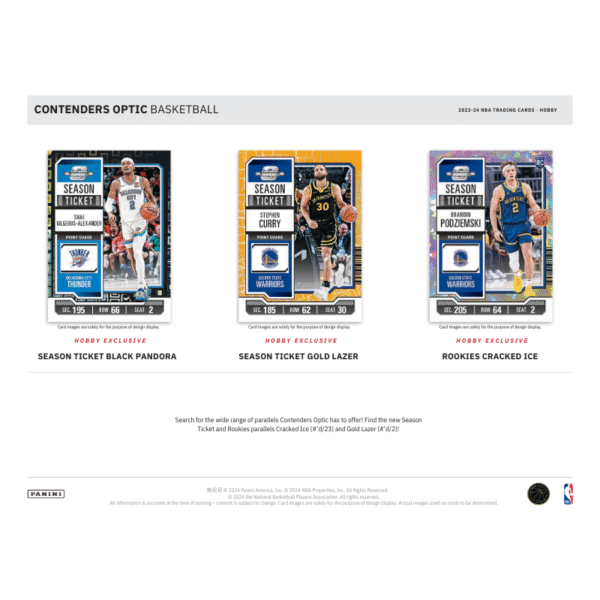 2023/24 Panini Contenders Optic Basketball Hobby Box - Image 5