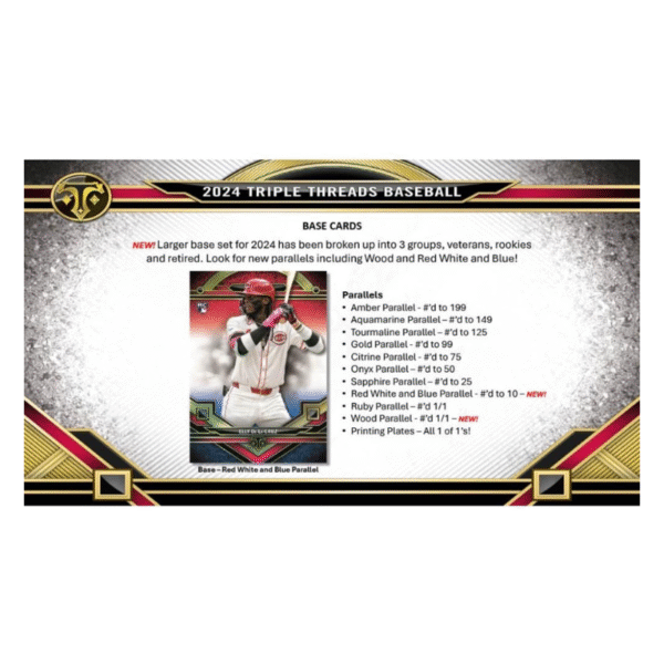 2024 Topps Triple Threads Baseball Hobby Box - Image 3