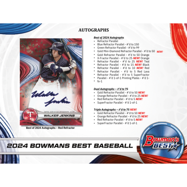 2024 Bowman's Best Baseball Hobby Box - Image 5