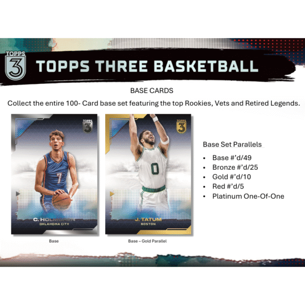 2023/24 Topps Three Basketball Hobby Box - Image 3