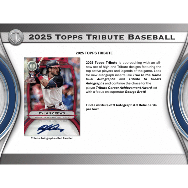 2025 Topps Tribute Baseball Hobby Box - Image 2