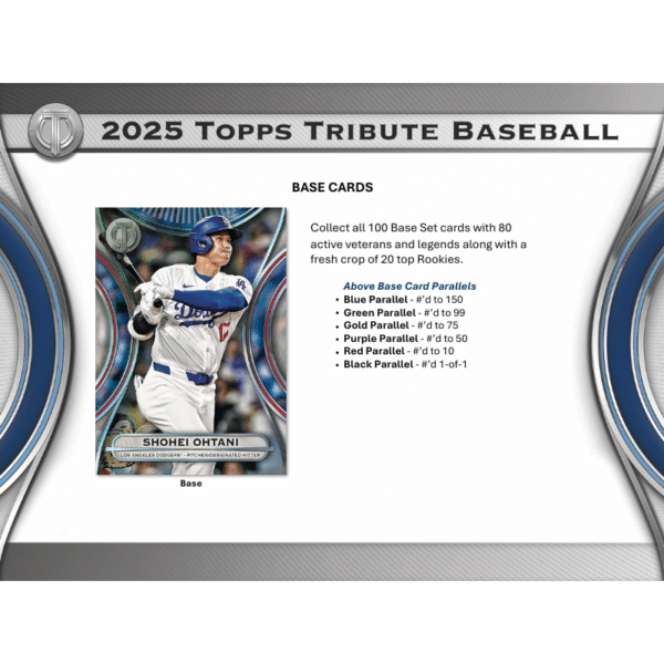 2025 Topps Tribute Baseball Hobby Box - Image 3