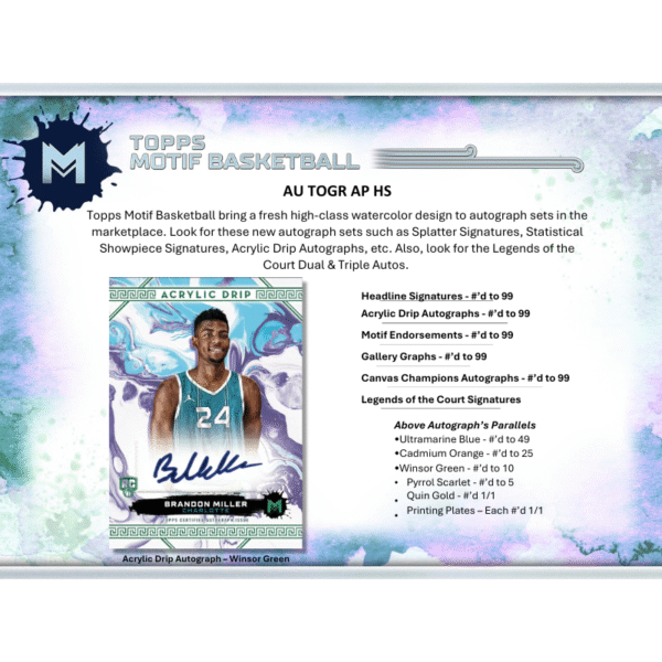 2023/24 Topps Motif Basketball Hobby Box - Image 4