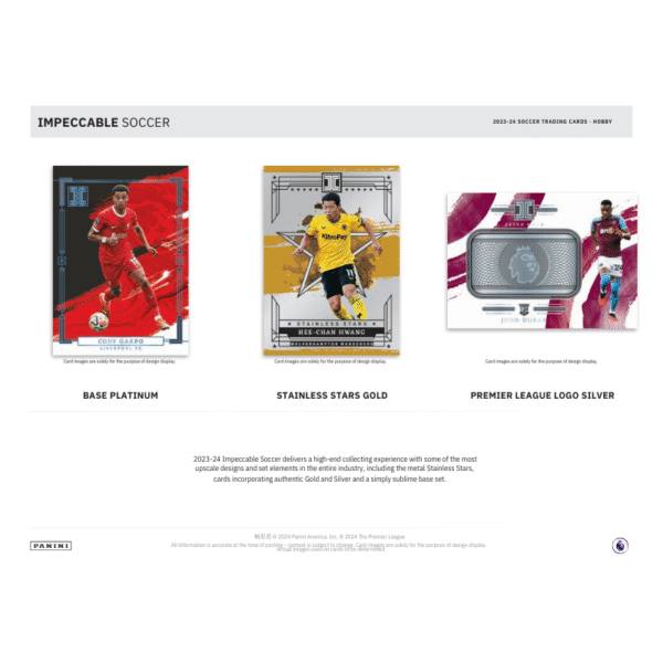 2023/24 Panini Impeccable Soccer Hobby Box - Image 2