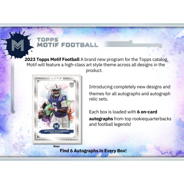 2023 Topps Motif Football Hobby Box - Image 2