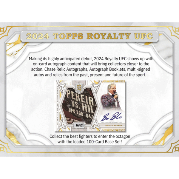 2024 Topps Royalty UFC Hobby Box - Image 2