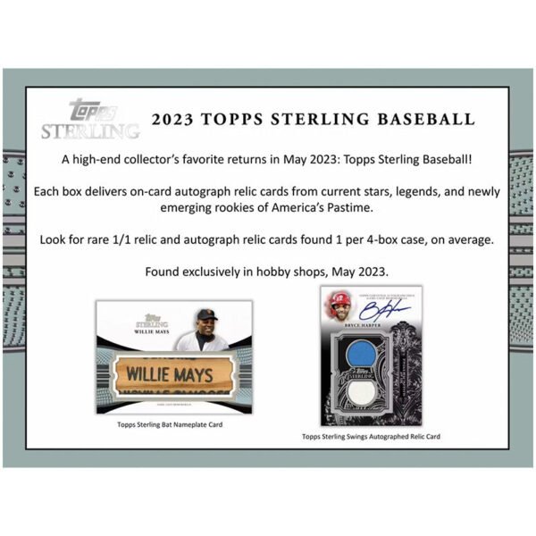 2023 Topps Sterling Baseball Hobby Box - Image 2