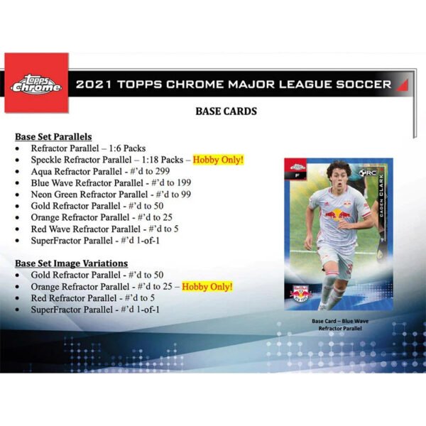 2021 Topps Chrome MLS Soccer Hobby Case (12ct) - Image 3