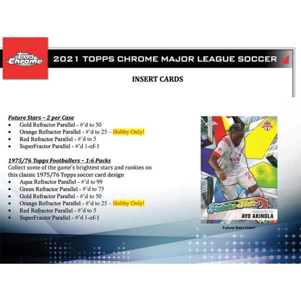 2021 Topps Chrome MLS Soccer Hobby Case (12ct) - Image 4